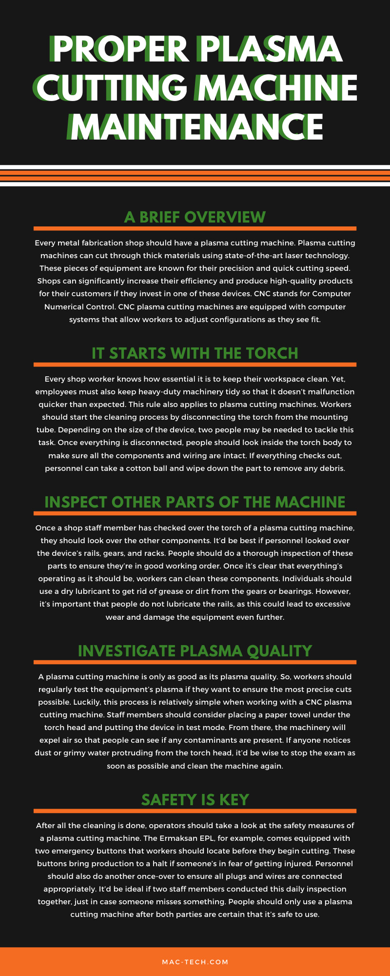 Proper Plasma Cutting Machine Maintenance